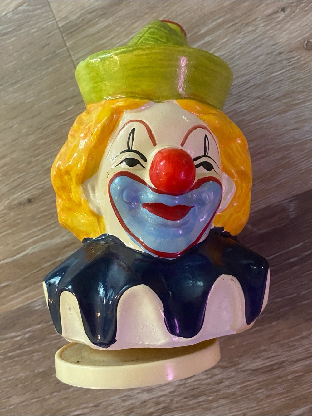 Vintage Ceramic Clown Music Box